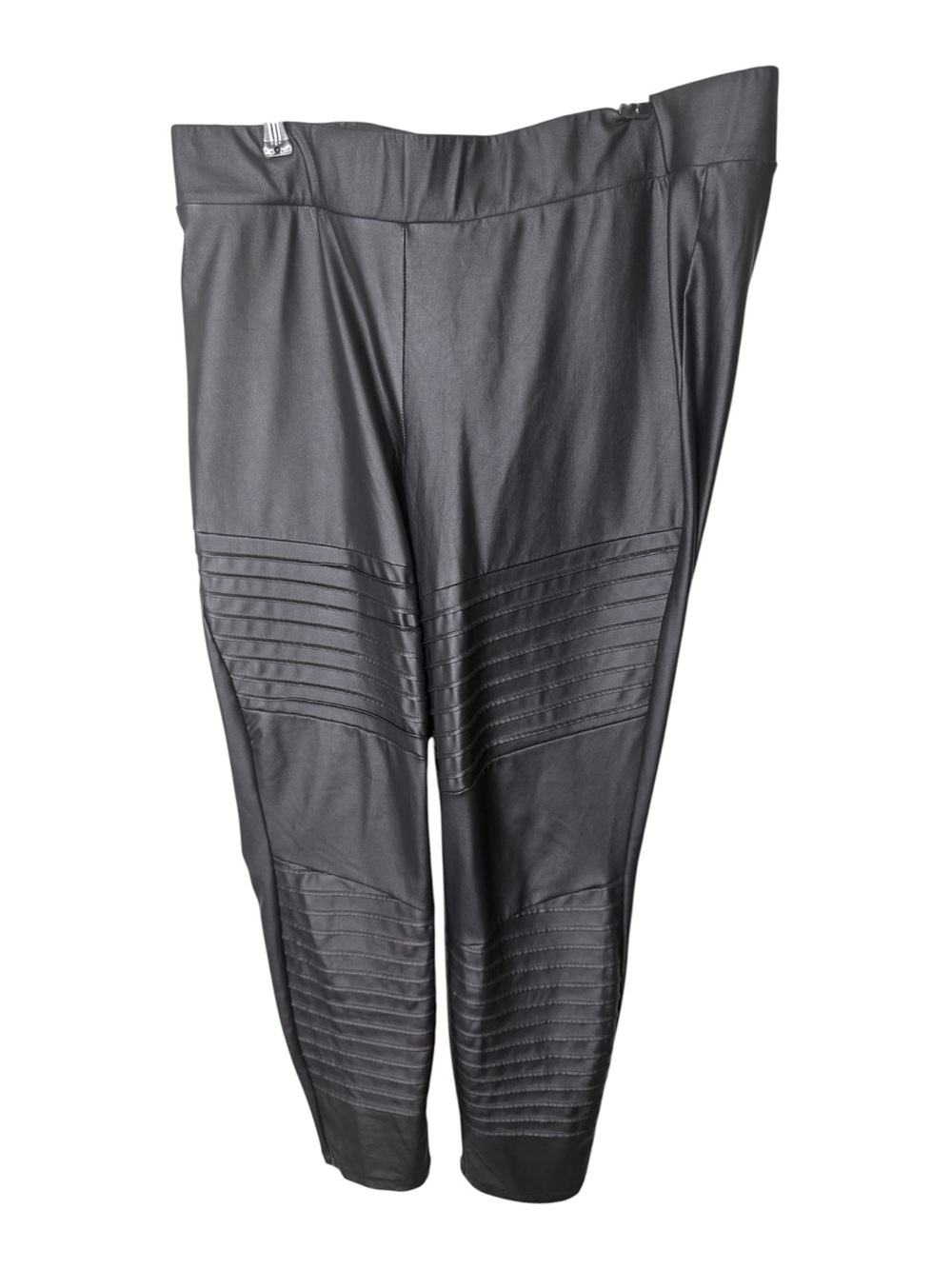 Torrid Black Size 2 Faux Leather Moto Leggings